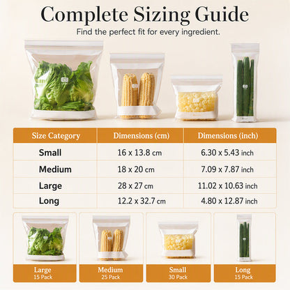 🥡 LIMITED-TIME 50% OFF! 💧 Transparent Food-Grade Double-Seal Bags – Leakproof, Fresh-Keeping, Sturdy ✨