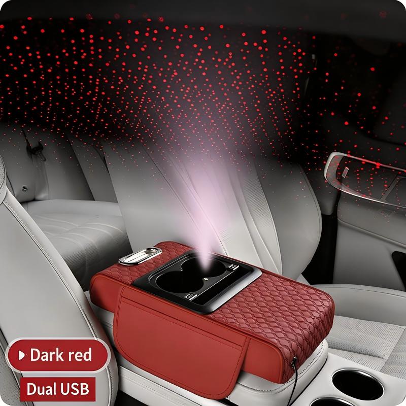 ⏳🔥LIMITED-TIME 50% OFF! ⏰Multifunctional Car Armrest Cushion with Starlight Projector