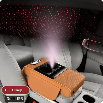 ⏳🔥LIMITED-TIME 50% OFF! ⏰Multifunctional Car Armrest Cushion with Starlight Projector