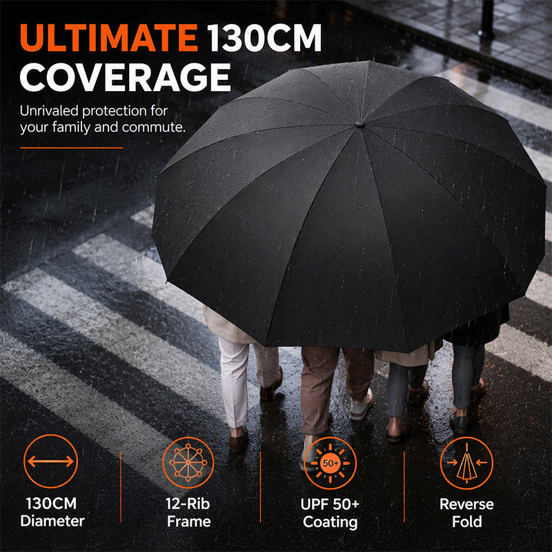 ☂️50% OFF NOW! Extra-Large Folding Umbrella – 130cm