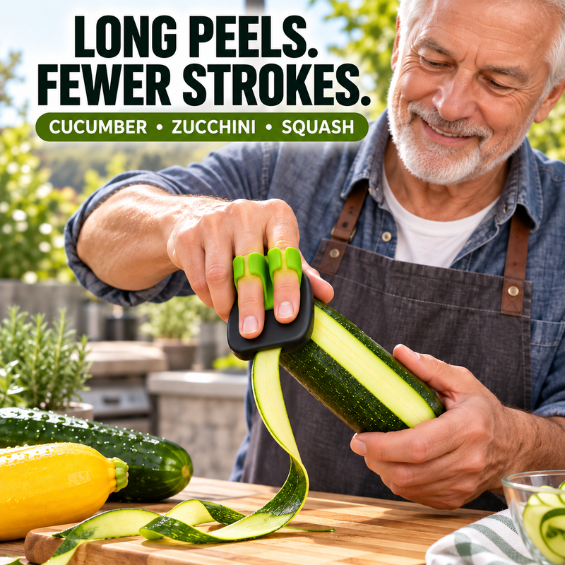 🥳2026 HOT SALE🥳💞50K+ SOLD! 🧣❄️ 50% OFF!Ergonomic Two-Finger Fruit and Vegetable Peeler