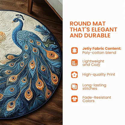 3D Christmas Illusion Round Rug – 80 cm – product image 7