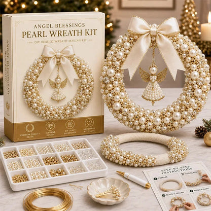 DIY Christmas Pearl Beaded Wreath Kit – image 9