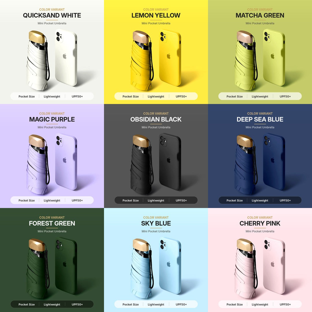 Portable Capsule Umbrella with Dual Purpose Design