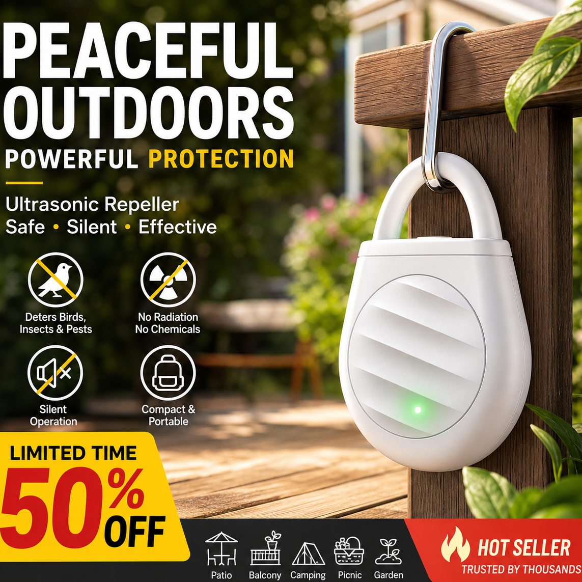 🔥Limited time offer Buy 2 get 3 free！🐦No more trouble from birds, beasts and locusts！Portable Ultrasonic Bird Repellent Keychain
