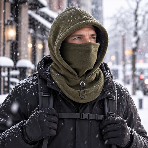 Checkout - Fleece Double Layer Integrated Hat