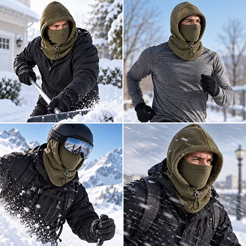 Checkout - Fleece Double Layer Integrated Hat