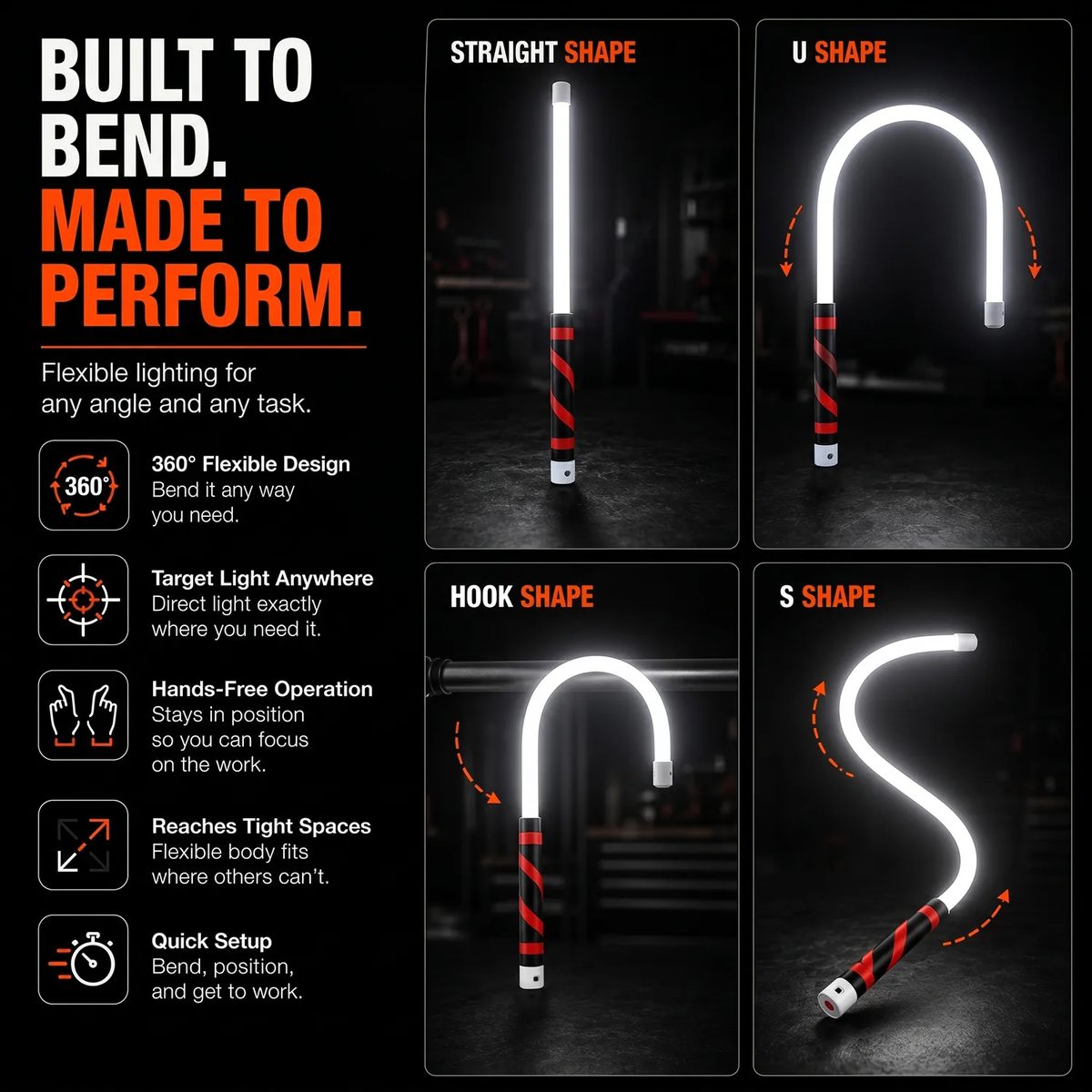 LED Car Repair Light Flashlight