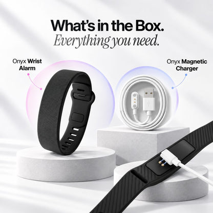 Silent Vibration Alarm Wristband with 3 Alarms & 14 Day Battery