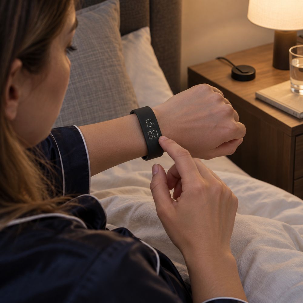 Silent Vibration Alarm Wristband with 3 Alarms & 14 Day Battery