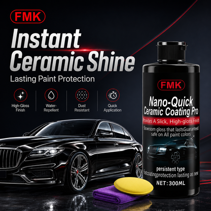 Nano-Quick Ceramic Coating for Cars - Dust-Proof & Glossy