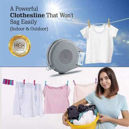 Wall Mounted Retractable Clothesline