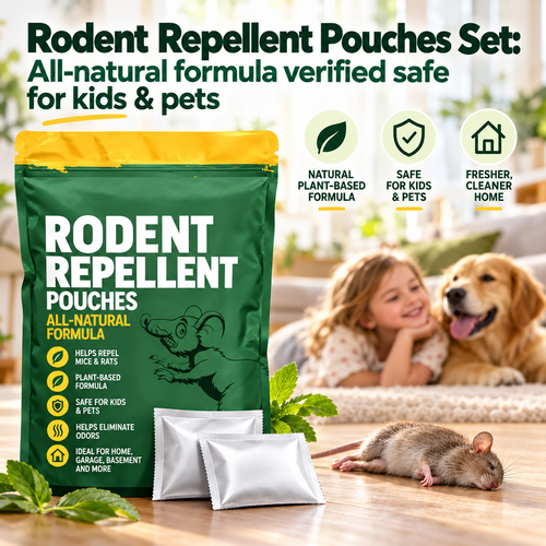 Mouse Repellent Pouches - Mouse Deterrents with Peppermint Oil