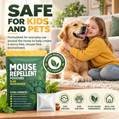 Mouse Repellent Pouches - Mouse Deterrents with Peppermint Oil